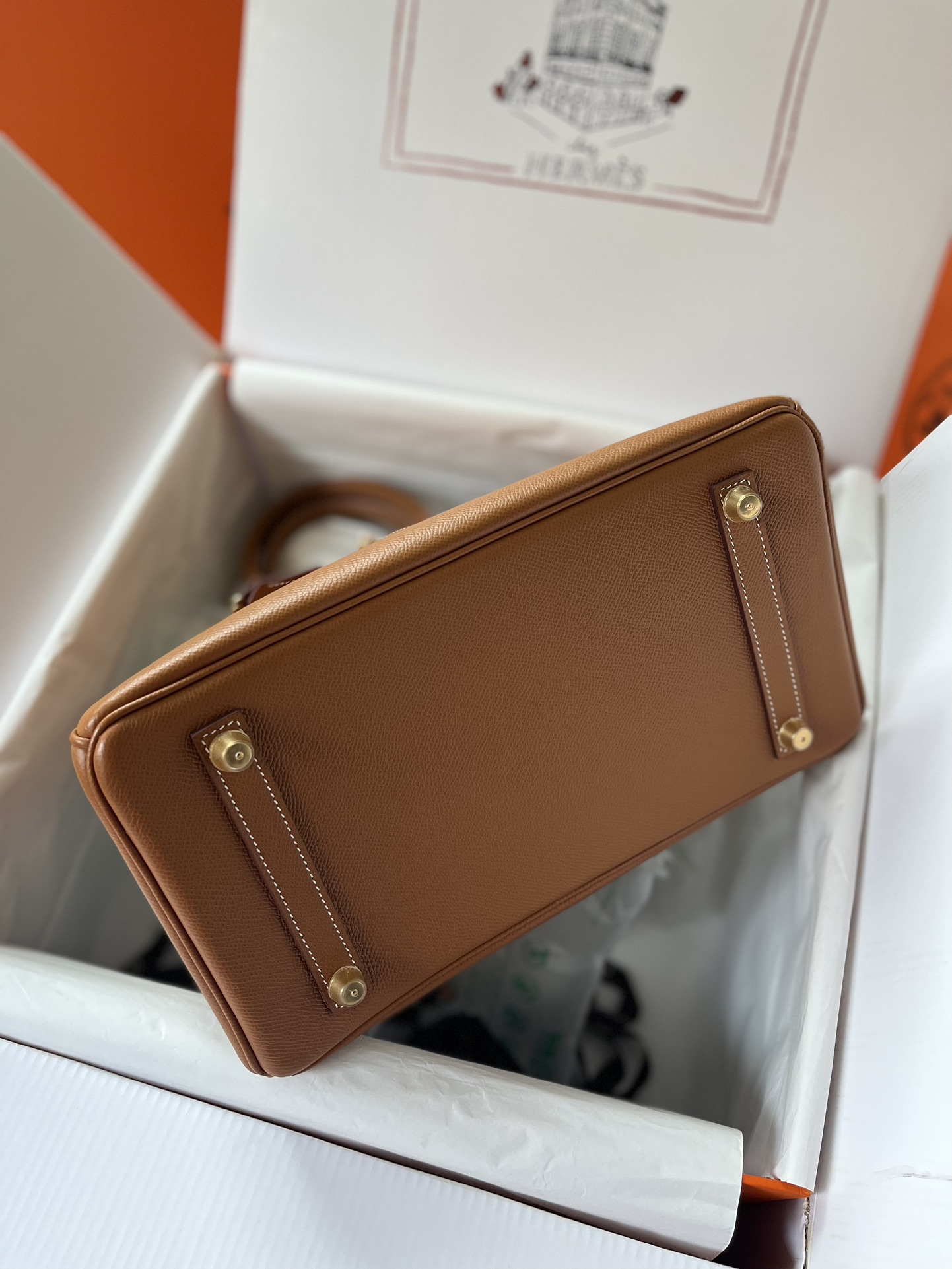 에르메스 버킨백30 골드브라운 금장 앱송